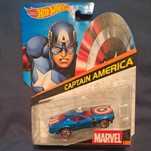 Marvel Captain America Blue Toy Car
